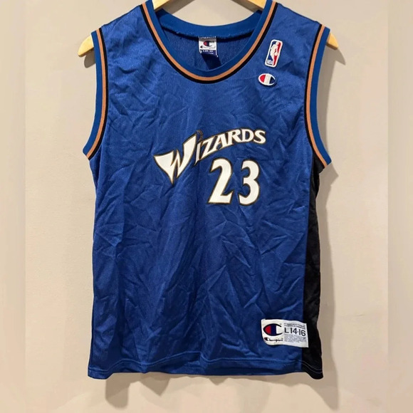 RARE🔥 Champion NBA Washington Wizards Michael Jordan NBA Basketball Jersey - Picture 3 of 9